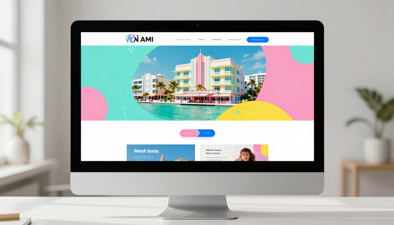 A professional and trustworthy website design display