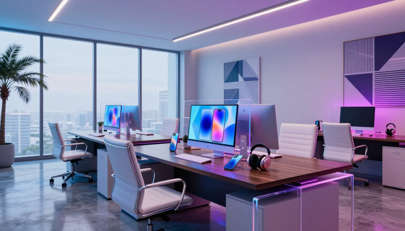 Sleek Modern Web Design Workspace