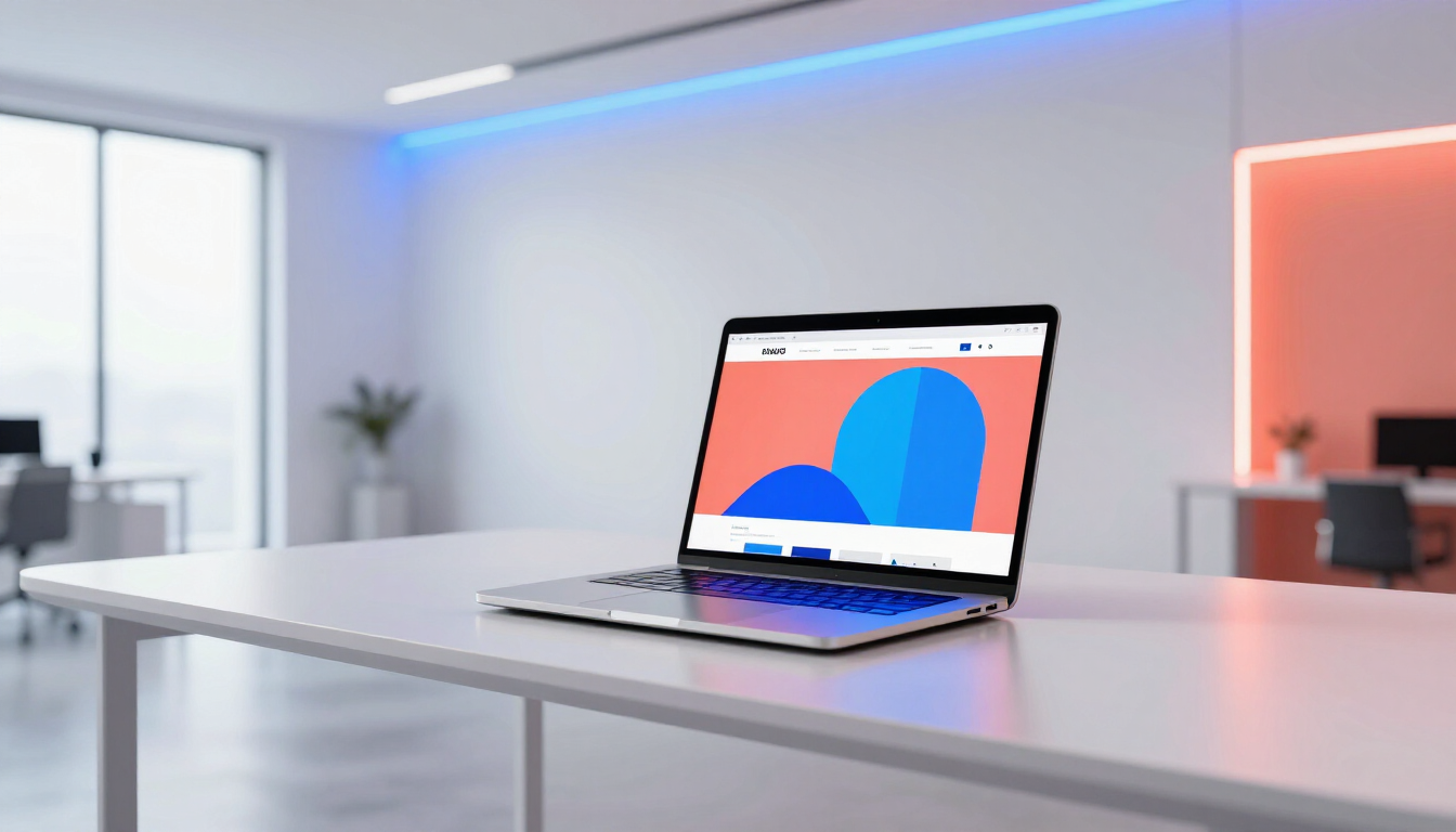 A modern digital workspace representing website strategy in 2026