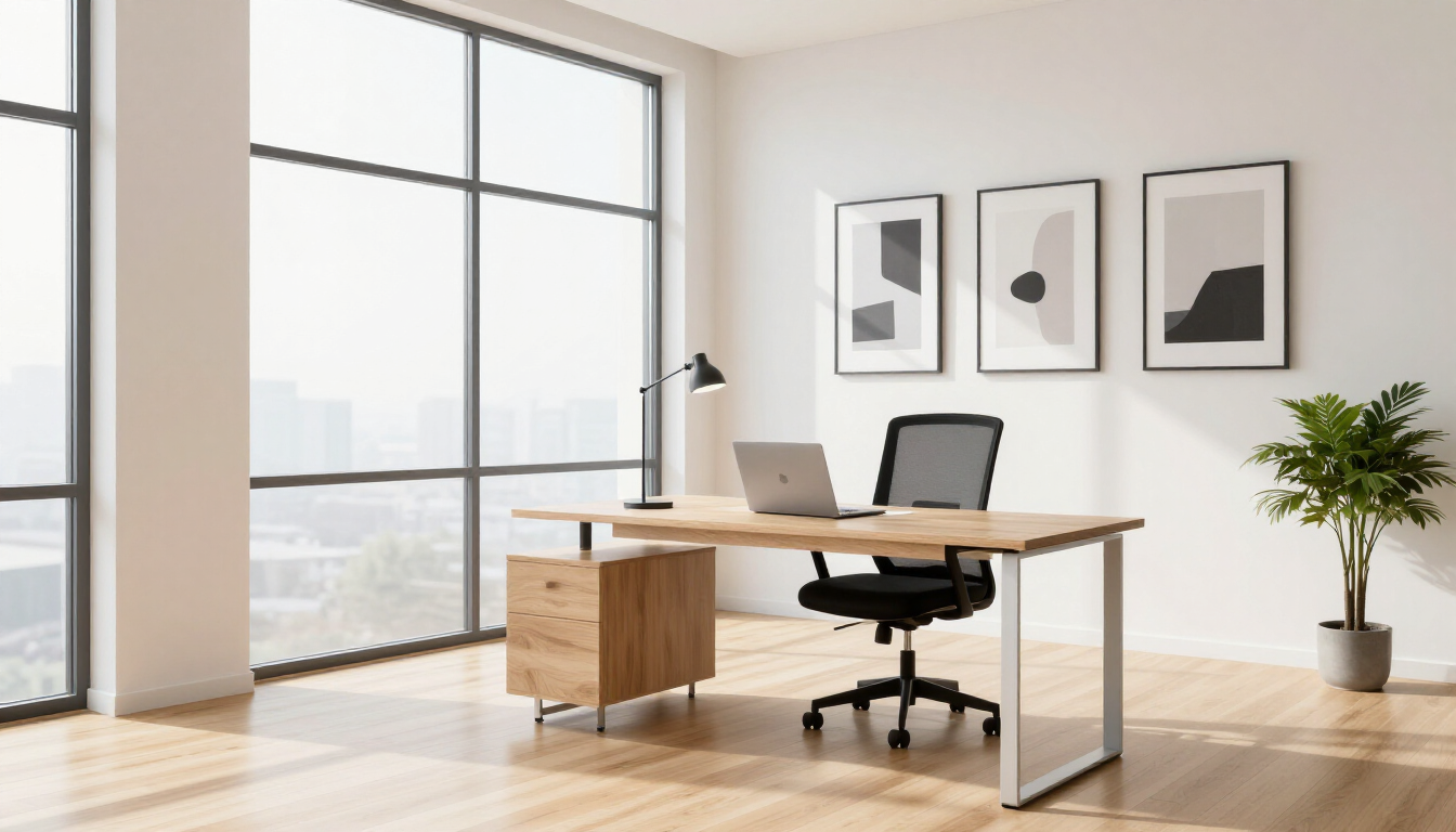 A clean, modern workspace representing professional web design for service businesses.