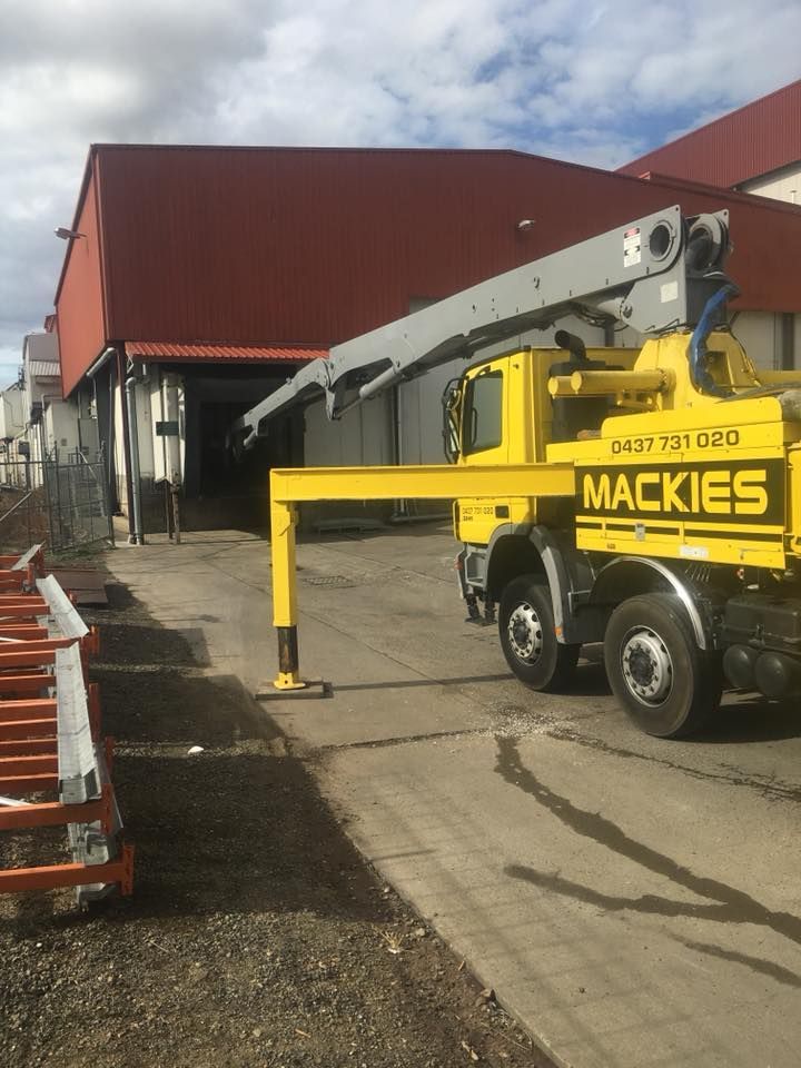 Concrete Pumping Inside Commercial Building — Mackie’s Concrete Pumping in Pampoolah, NSW
