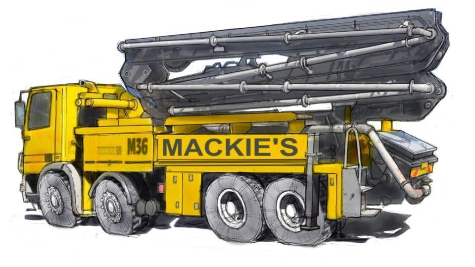 Mackie's Concrete Pumping Truck — Mackie's Concrete Pumping In Hallidays Point, NSW