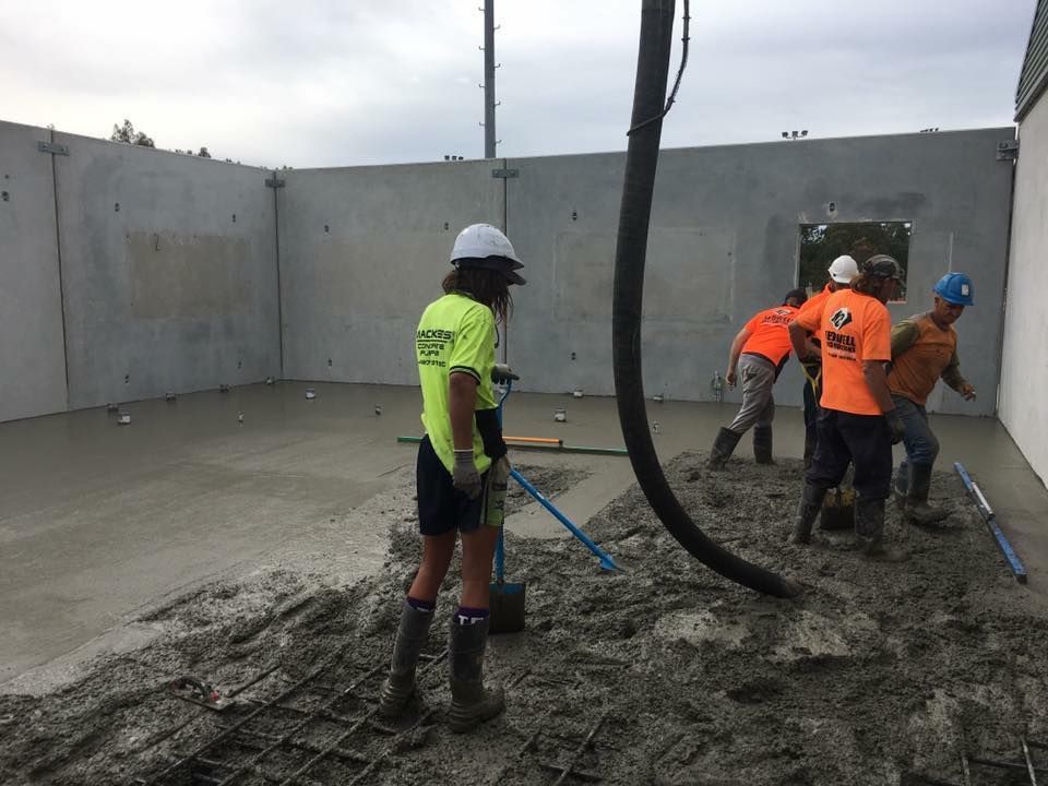 Concrete Pumping for Commercial Places — Mackie’s Concrete Pumping in Pampoolah, NSW