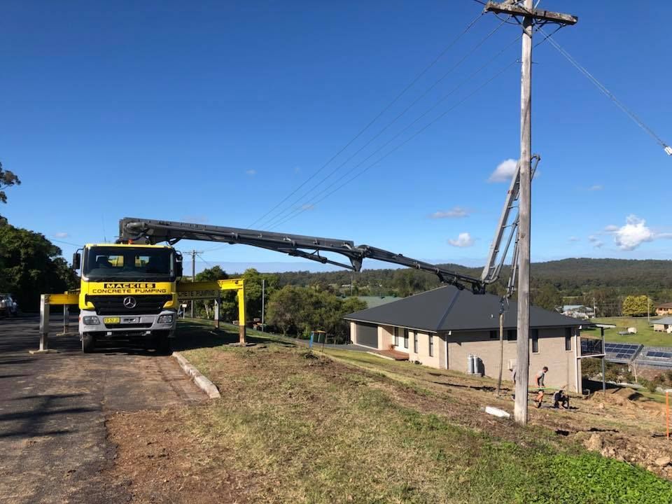 Residential Concrete Pumping Service — Mackie’s Concrete Pumping in Pampoolah, NSW