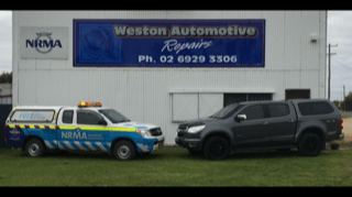 Weston Automotive Repairs  vehicle parked outside the building