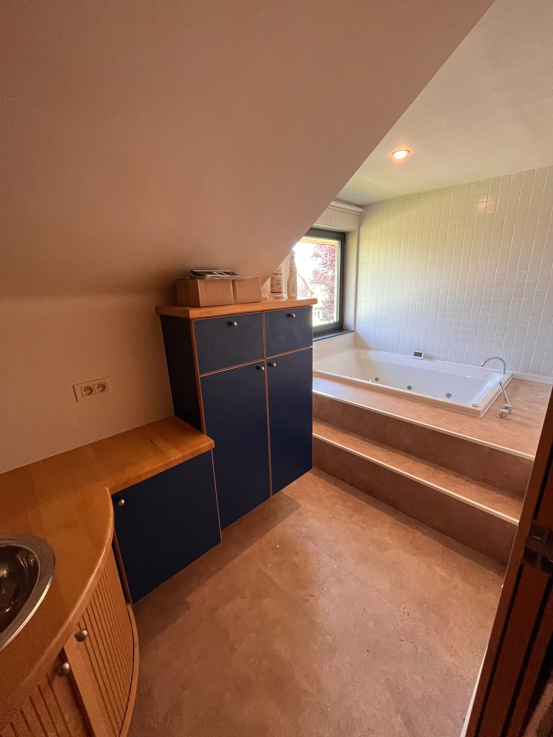 badkamer renovatie vinyl vloer