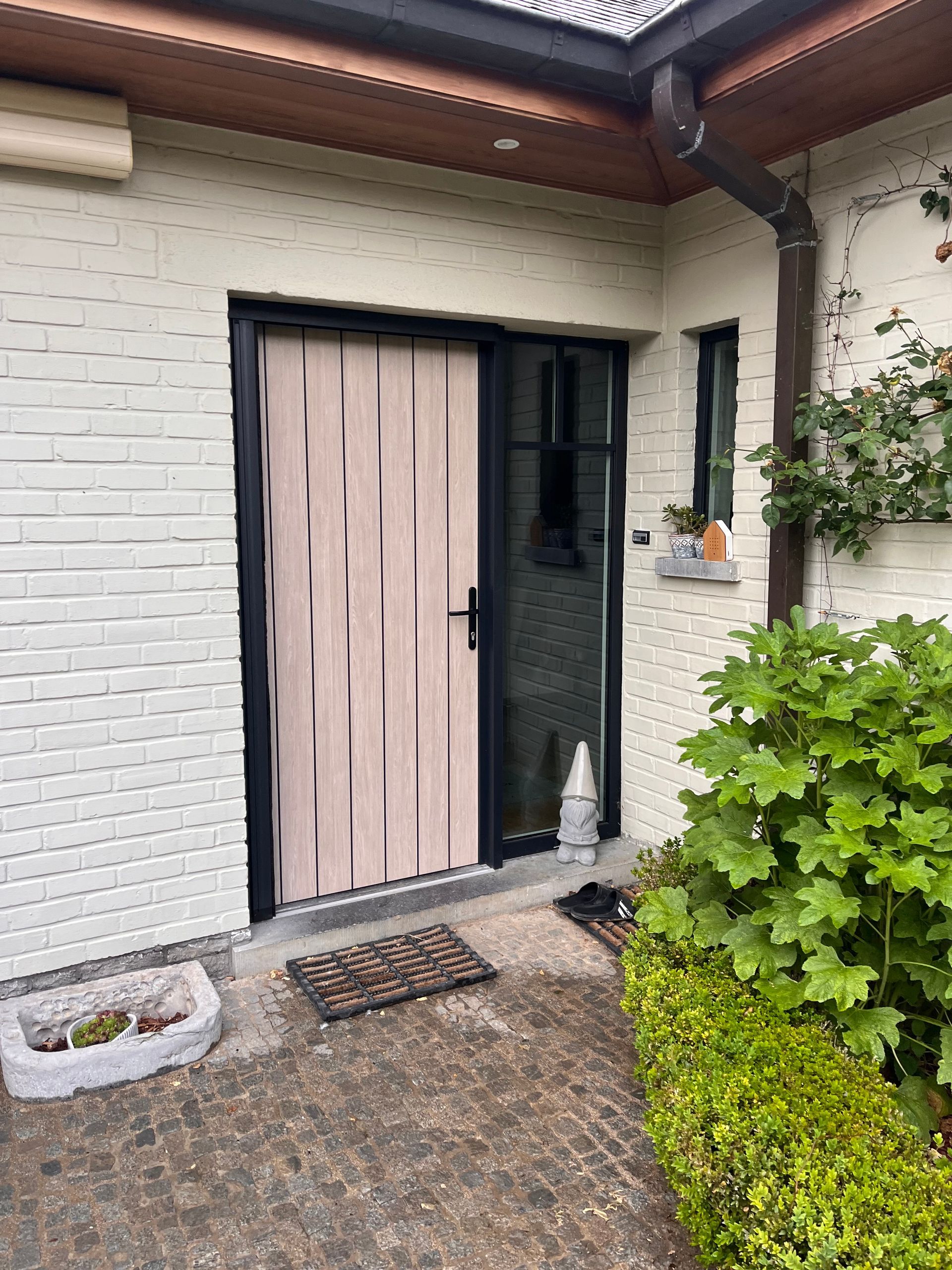 pvc deur frager paneel 
deur met zijlicht 
Deceuninck