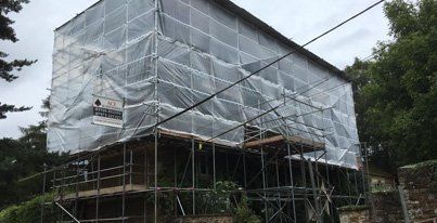 Temporary roof scaffolding services