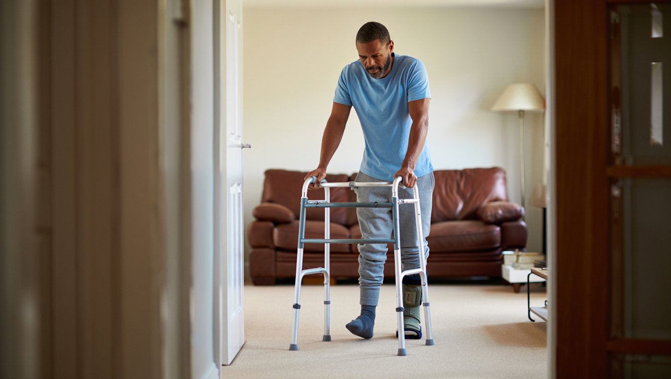 Total Ankle Arthroplasty Rehabilitation at home