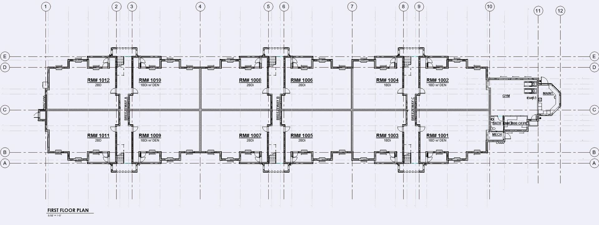 A black and white floor plan of a building.