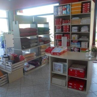 Esposizione nel negozio di biancheria per il letto