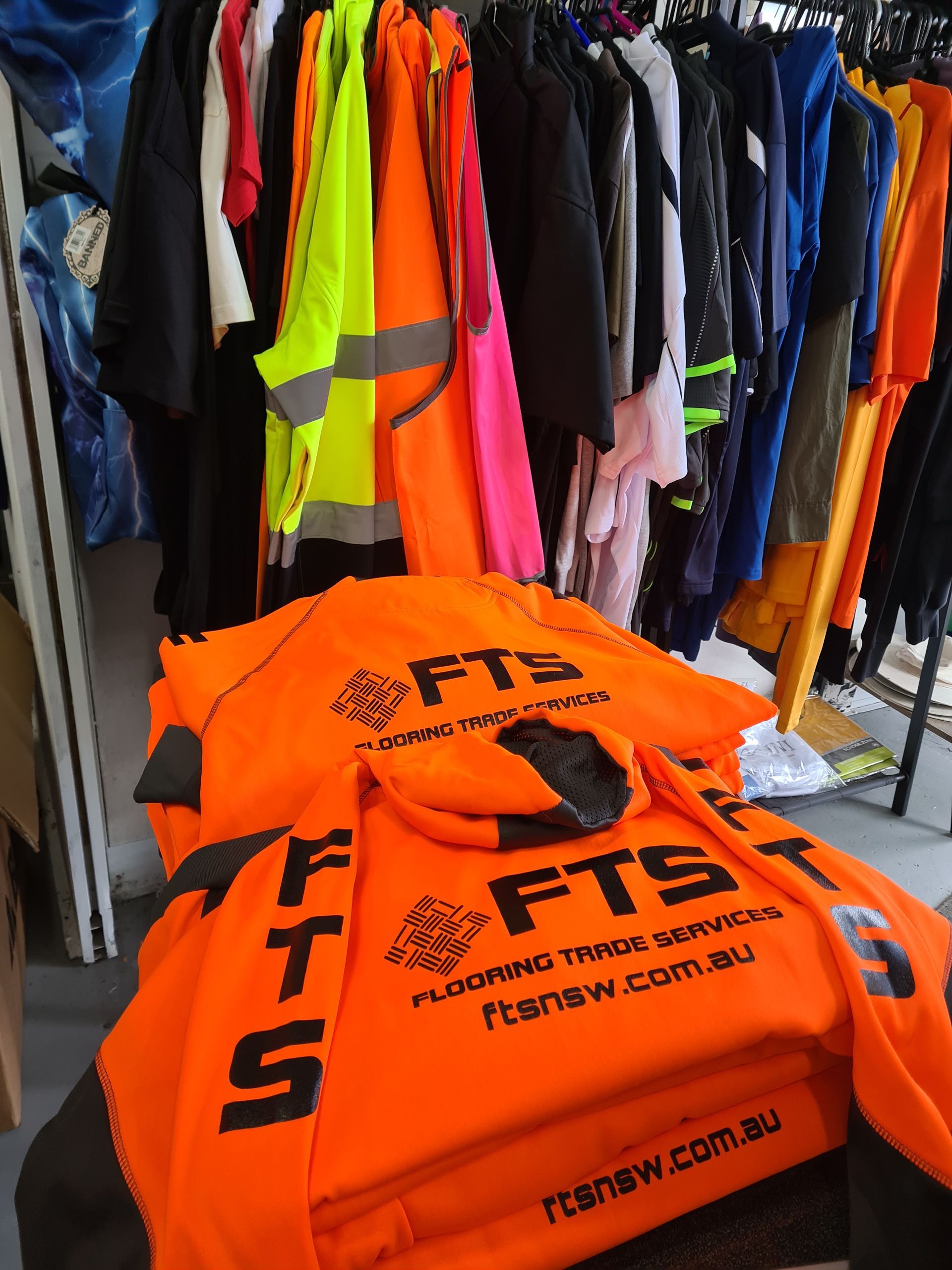 Orange Hi-Visibility Work Shirts  — CKM Screen Printing in West Gosford, NSW