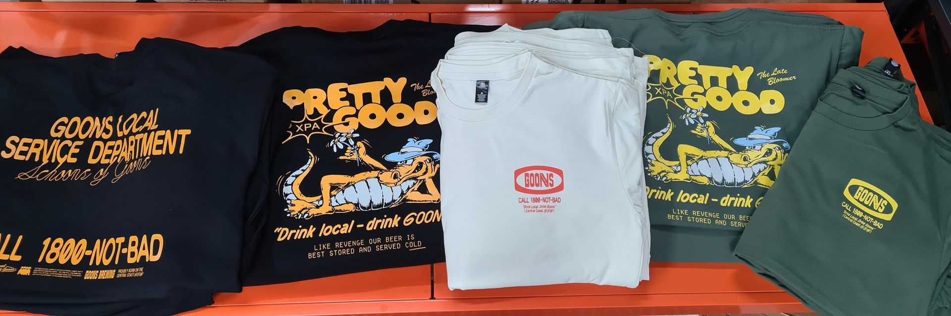 Goons Brewing T Shirts — CKM Screen Printing in West Gosford, NSW