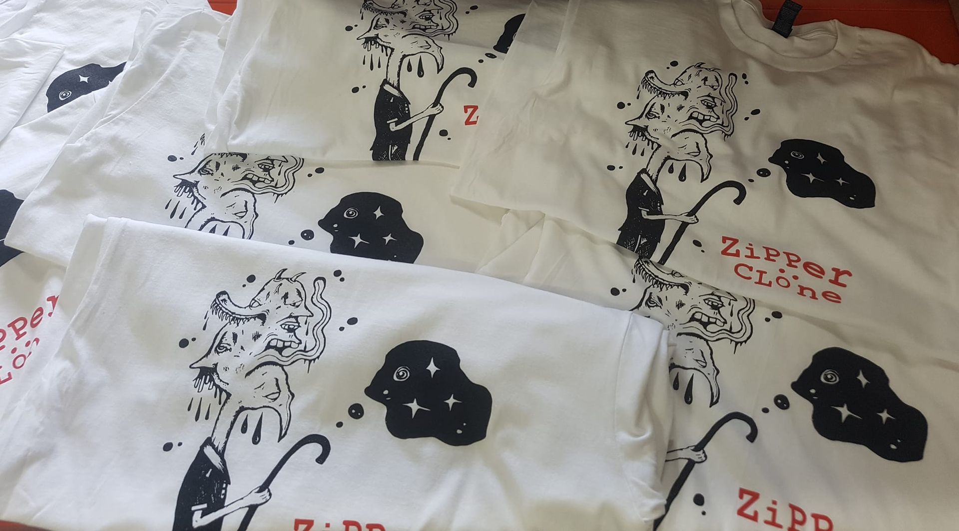 A Set Of Matching White Tshirts  — CKM Screen Printing in Erina, NSW