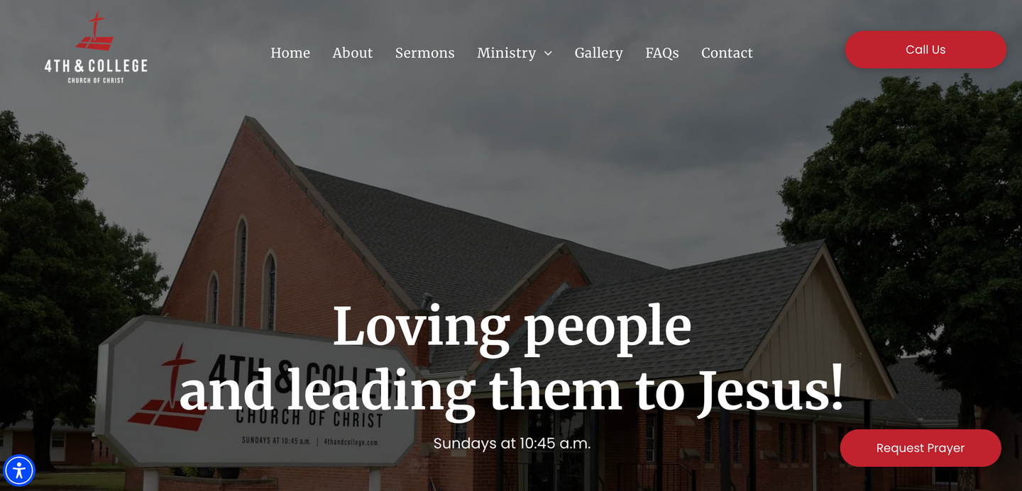 photo of front page of their website