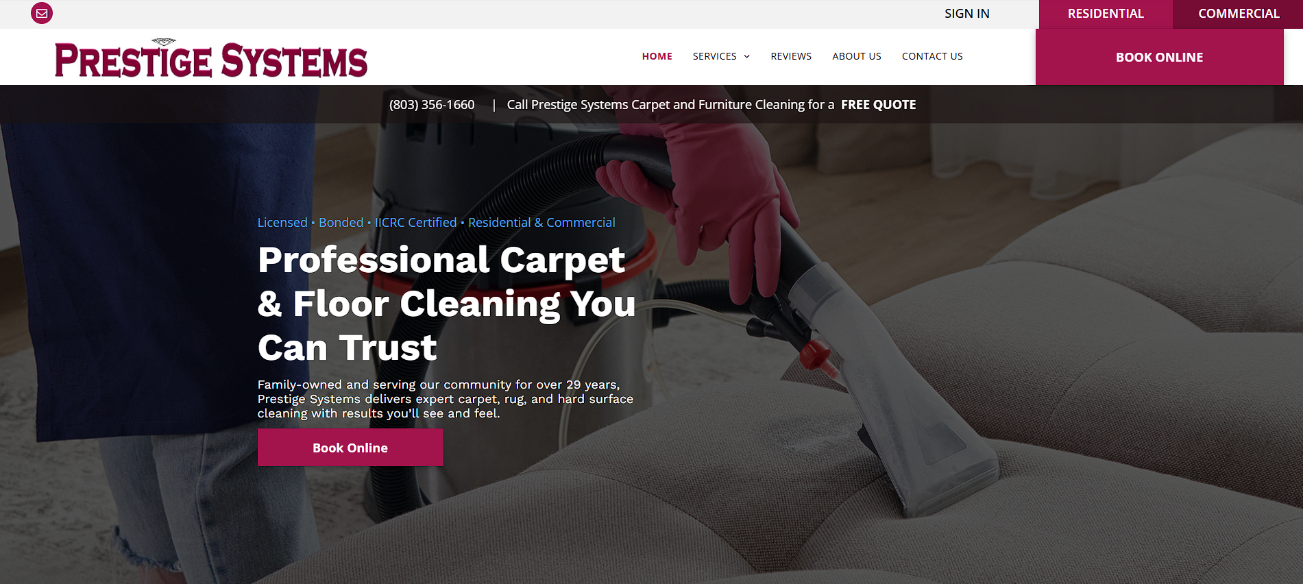 Prestige Systems Carpet and Furniture Cleaning