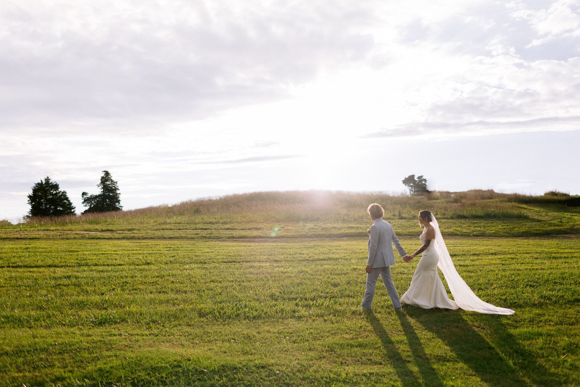 Couple in field