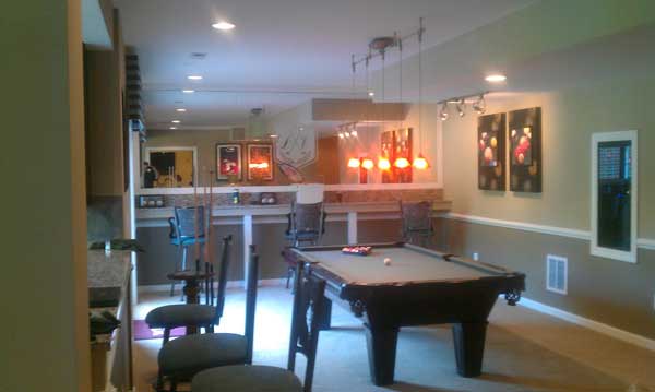 Home Siding — Game room pool table left side in Woodbridge, VA