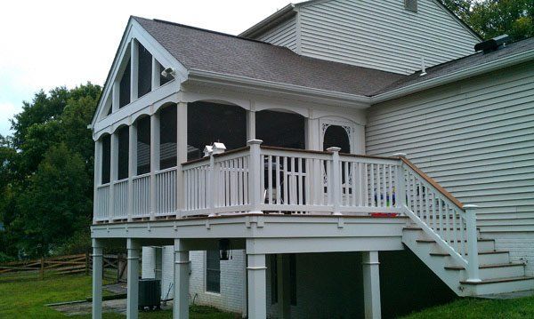 Wooden Gates — Beautiful house with designed stair and siding in Woodbridge, VA