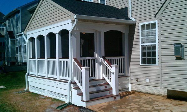 Wood Projects — House porches and stair in Woodbridge, VA