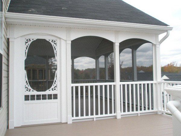 Shed Roof — View of deck from the terrace in Woodbridge, VA