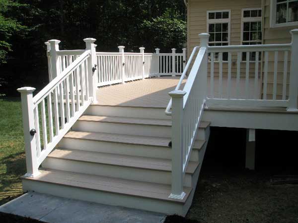 Covering — Stairs and deck wood flooring in Woodbridge, VA