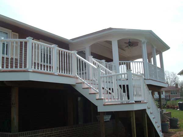 Stoa — Long stairs to gazebo in Woodbridge, VA