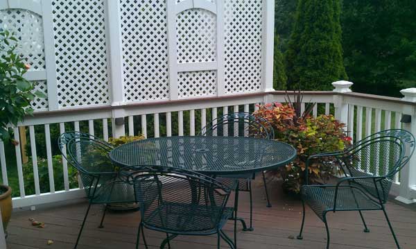 Make Over — Green table and chair in deck in Woodbridge, VA