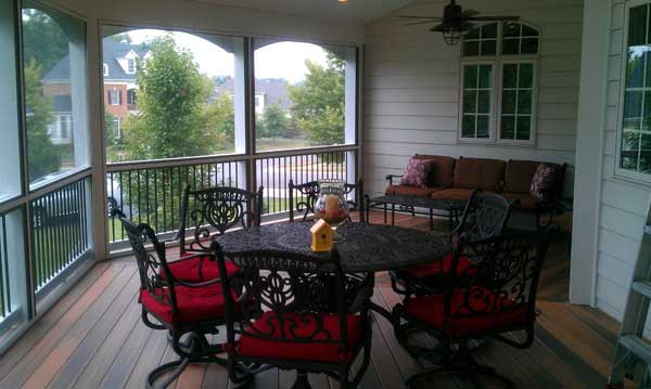 Make Over — Green table and chair in deck in Woodbridge, VA