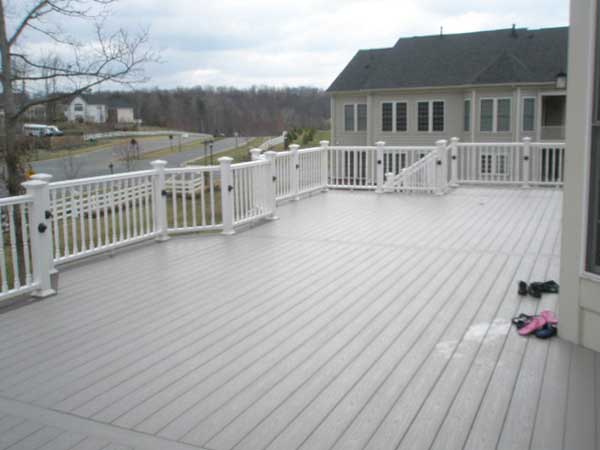 Stairs — Wide angle of Deck in Woodbridge, VA