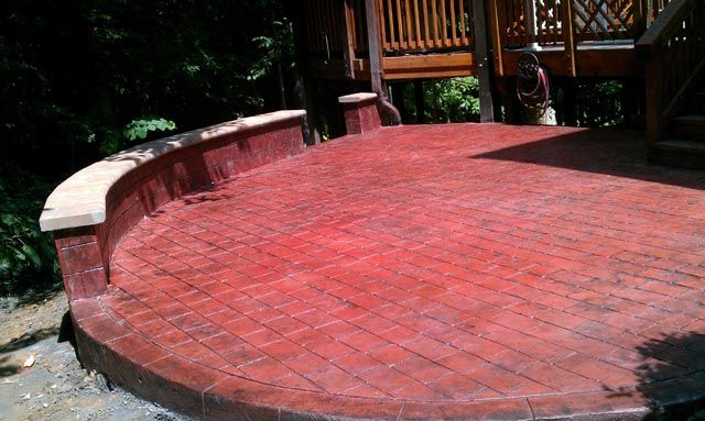 Moat — Red stone floor in Woodbridge, VA