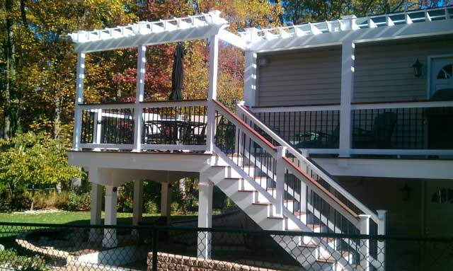 Fix Up — Wooden deck and stair in Woodbridge, VA