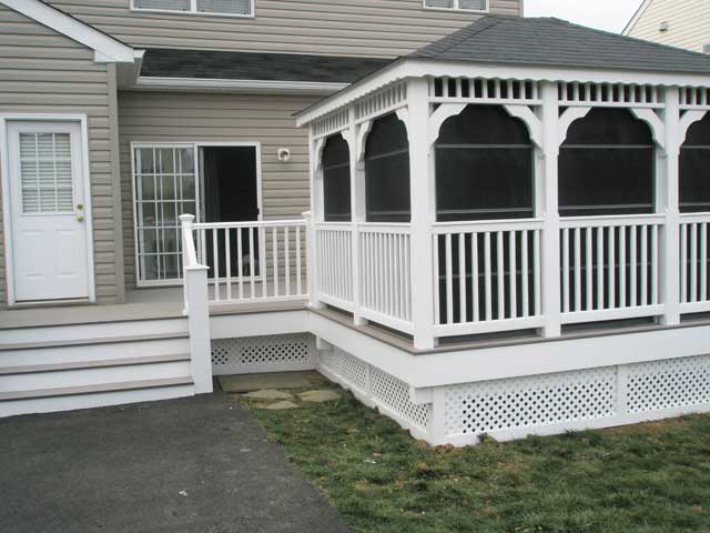 Trough — Designed white gazebo in Woodbridge, VA