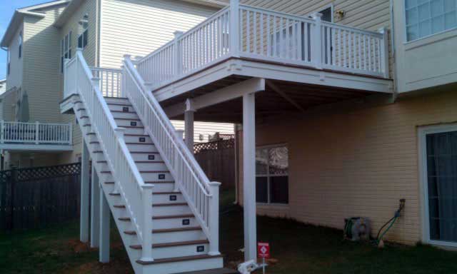 Patio — Wooden Stairs D in Woodbridge, VA