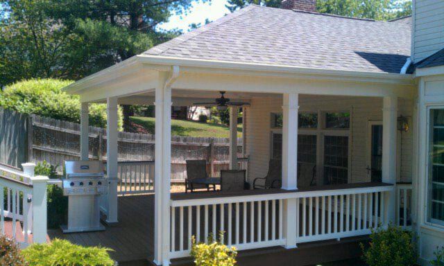 Picnic Tables — House terrace in Woodbridge, VA