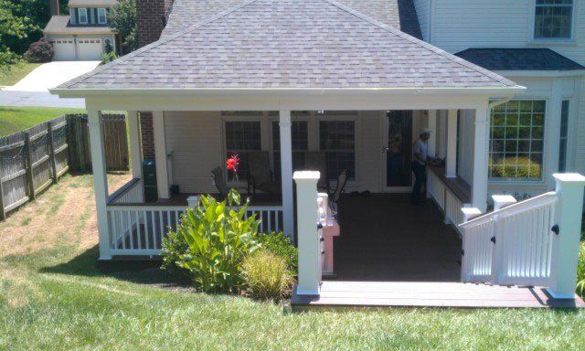Backyard Shed — Front view of house in Woodbridge, VA