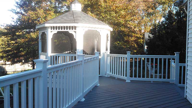Runnel — White gazebo outside the house in Woodbridge, VA