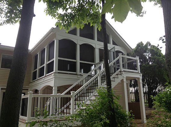 Build — Long stairs and deck in Woodbridge, VA