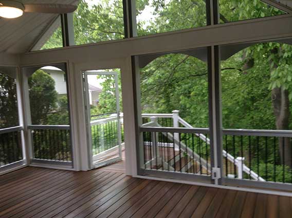 Balustrade — Decks with clear door and windows in Woodbridge, VA