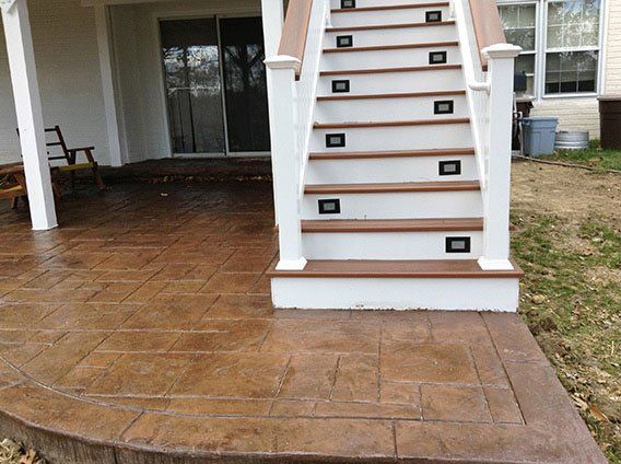 Covering — House stairs with design in Woodbridge, VA