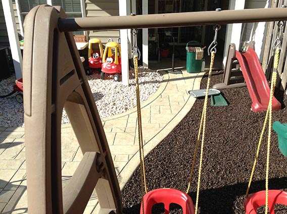 Spout — Playground outside the house in Woodbridge, VA