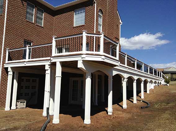 Mezzanine — Big house with designed decks in Woodbridge, VA