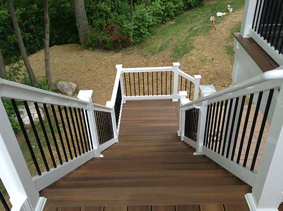 Outdoor Home Repairs — Top view of stairs A in Woodbridge, VA