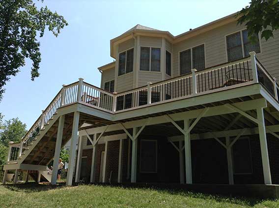 Roof — Back view of stairs in Woodbridge, VA