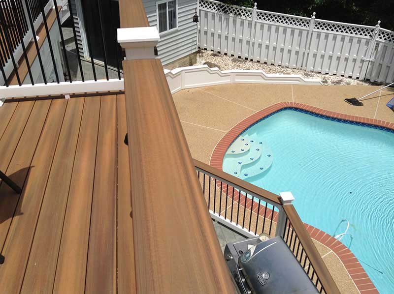 Indoor Living Space — View of pool in deck in Woodbridge, VA