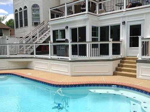 Gable Shed — House with swimming pool outside in Woodbridge, VA