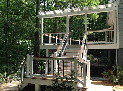 Spring Porches — House decks front view in Woodbridge, VA