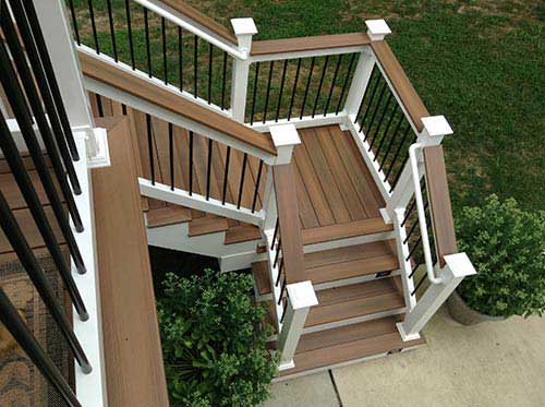 Home Investment — Top view of stairs in Woodbridge, VA