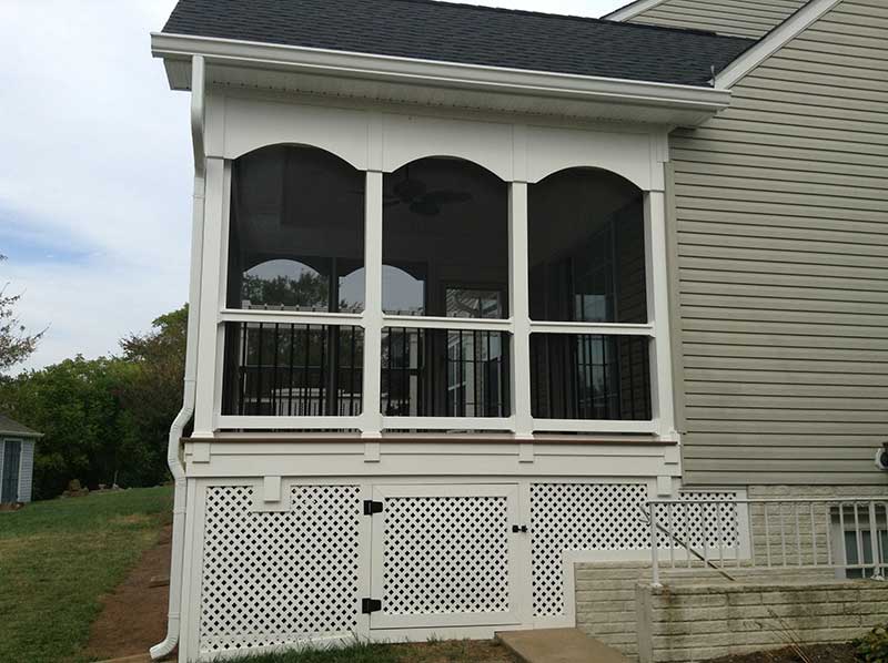 Carport Plans — Porches view from the backyard in Woodbridge, VA