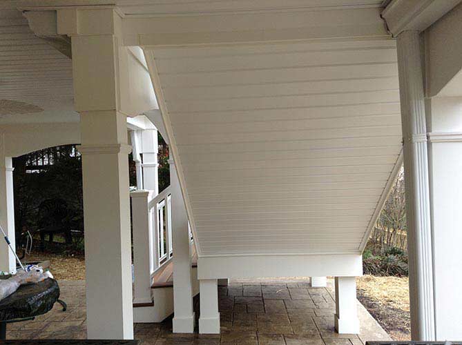 Terrace — Siding of stairs in Woodbridge, VA